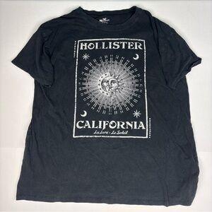 Hollister California Men Large Shirt Sun Faded Distress Cotton La Lune La Soleil